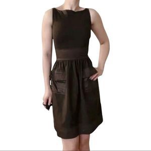 Diane Von Furstenberg Zanne Chocolate Vintage Sheath Dress Sz 8